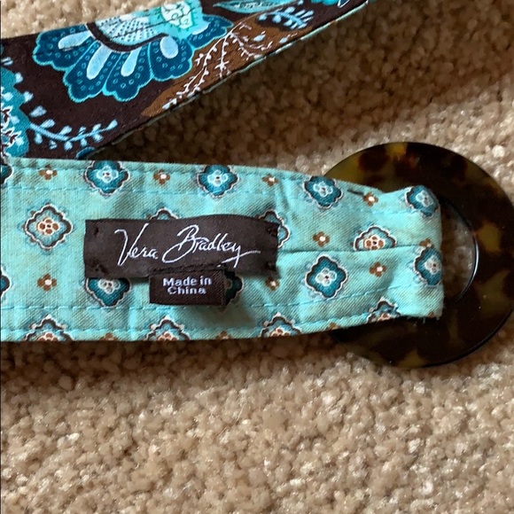 Reversible Vera Bradley Belt Java Blue Pattern - Picture 3 of 4
